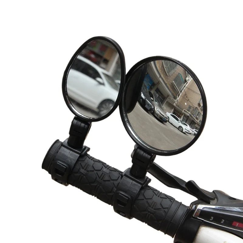 Dia 8cm Bicycle Rearview Mirror Handlebar Convex Mirrors Rotation Wide-angle MTB Road Bike Safety Tools Cycling Accessories