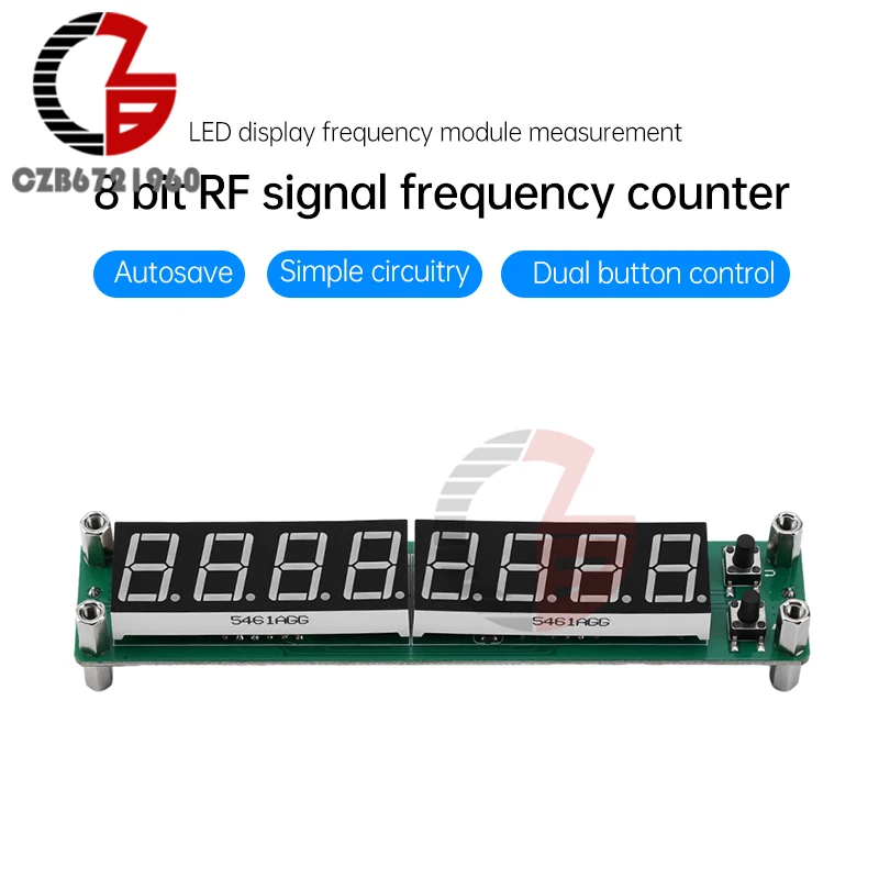 Imagem -03 - Signal Frequency Counter Display Led Medidor Cymeter Digital Módulo de Teste Dígitos Freqüência Tester Contadores 01 Mhz a 1200mhz rf