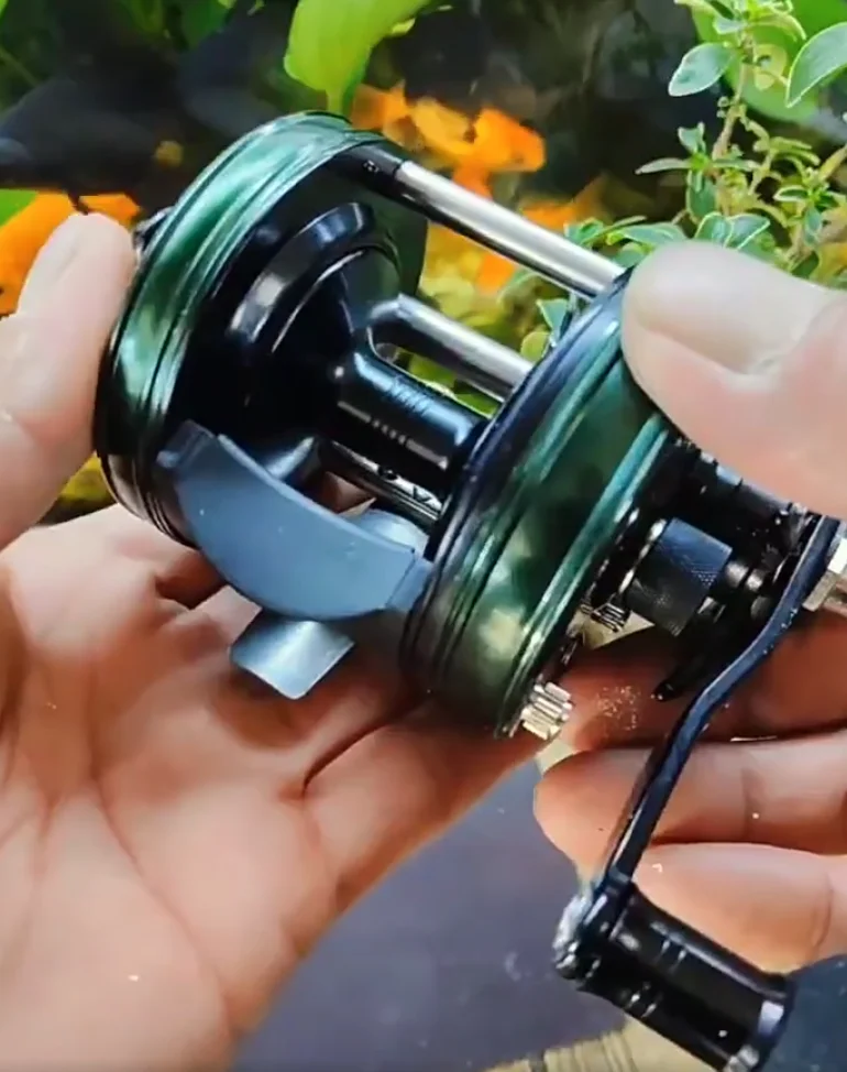 Heavy Duty Anchor Fishing Drum Reel, All-Metal Long Cast Line Wheel with Strong Brake for Boat and Deep Sea Fishing Equipment