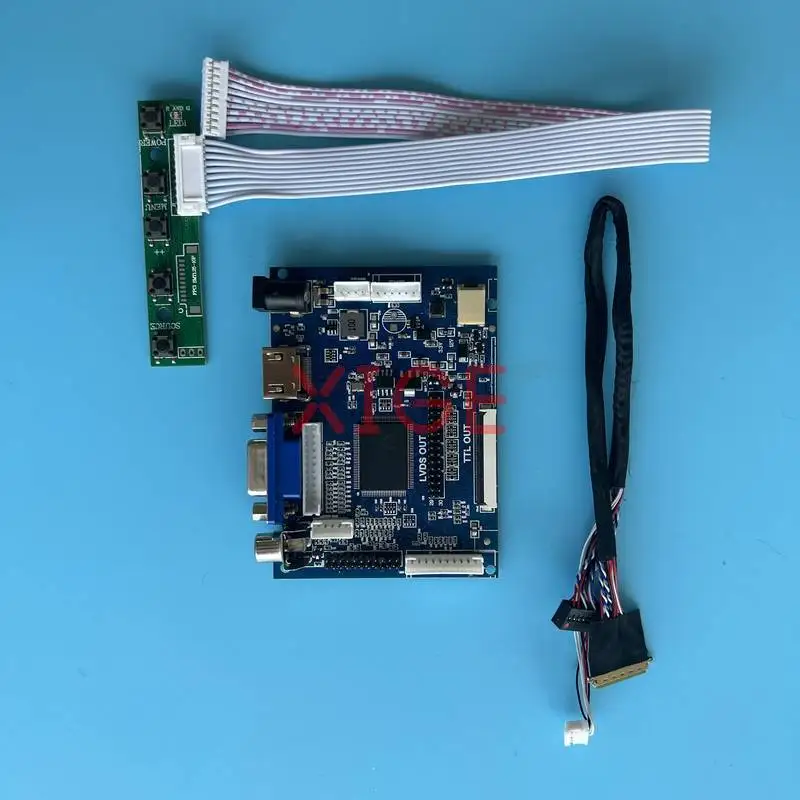 For LTN101AT03 N101BGE CLAA101WA B101XTN01 Controller Board Kit 1366*768 Laptop Display Matrix LVDS-40 Pin AV+HDMI+VGA 1366x768