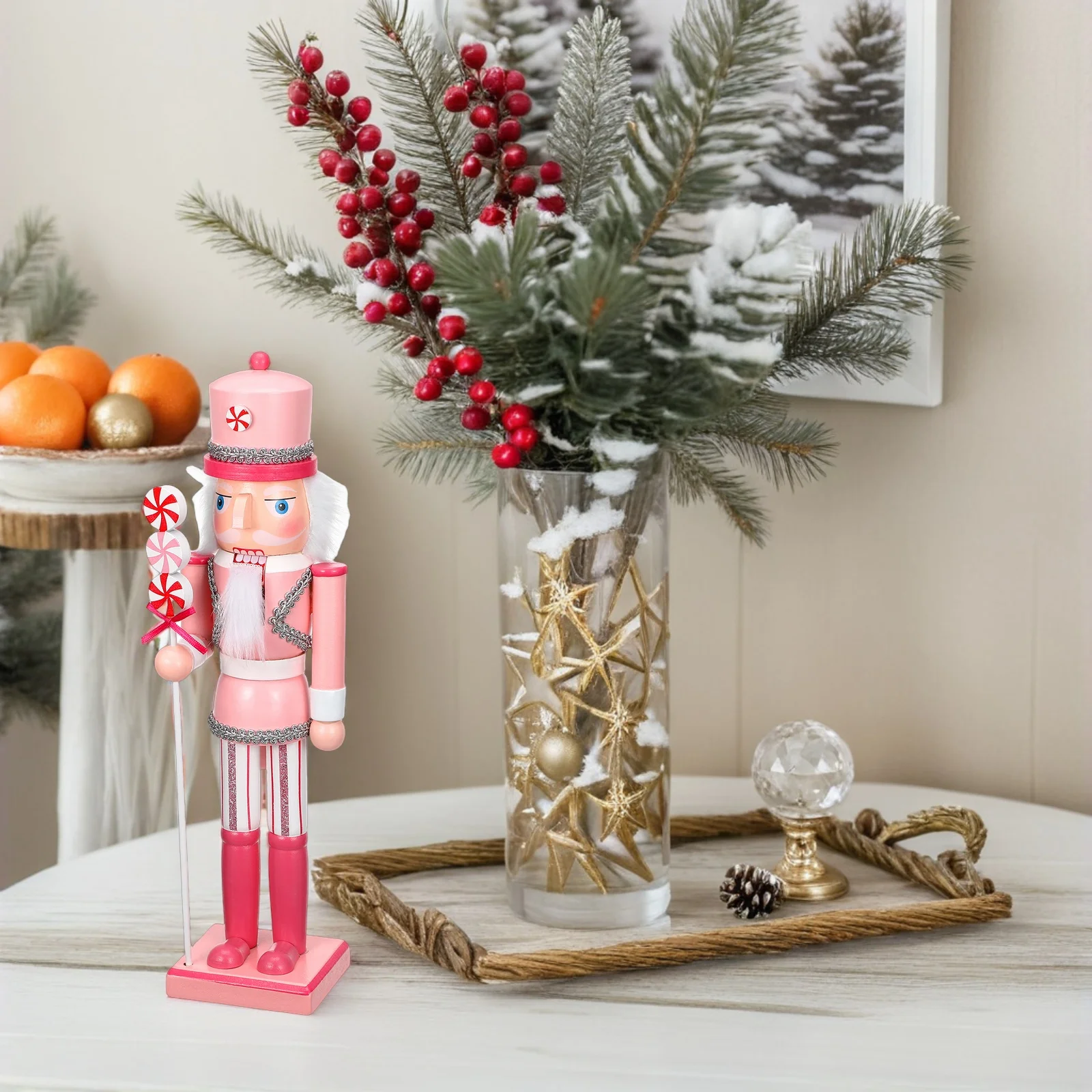 

Nutcracker Soldier Ornament Christmas Decor Nutcrackers Cafe Tabletop Gift Xmas Miniature Model Holiday