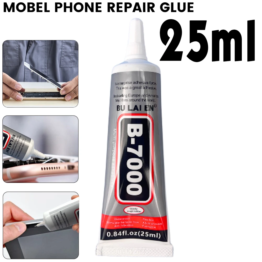 1/3/10PCS 25ML B7000 Trasparente Contatto Riparazione Del Telefono Adesivo Universale di Vetro di Plastica Colla FAI DA TE B-7000 Con Applicatore di Precisione