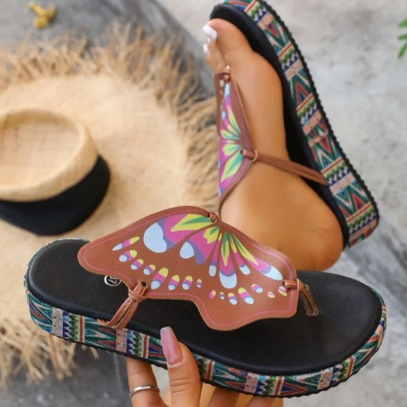 

Внешняя торговля, новая летняя верхняя одежда, тапочки на плоской подошве с защемленной ногой, повседневные модные нескользящие пляжные крутые тапочки