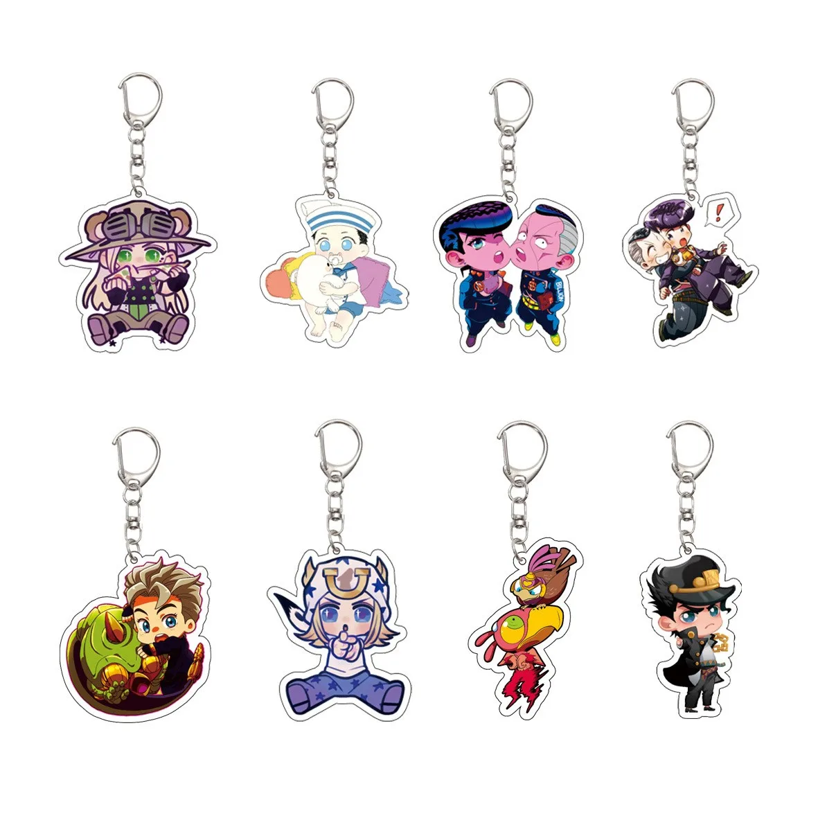 LLavero de JoJo's Bizarre Adventure de 55MM, llavero de Robert E.O Speedwago/Dio Brando, modelo acrílico, placa, regalos de navidad