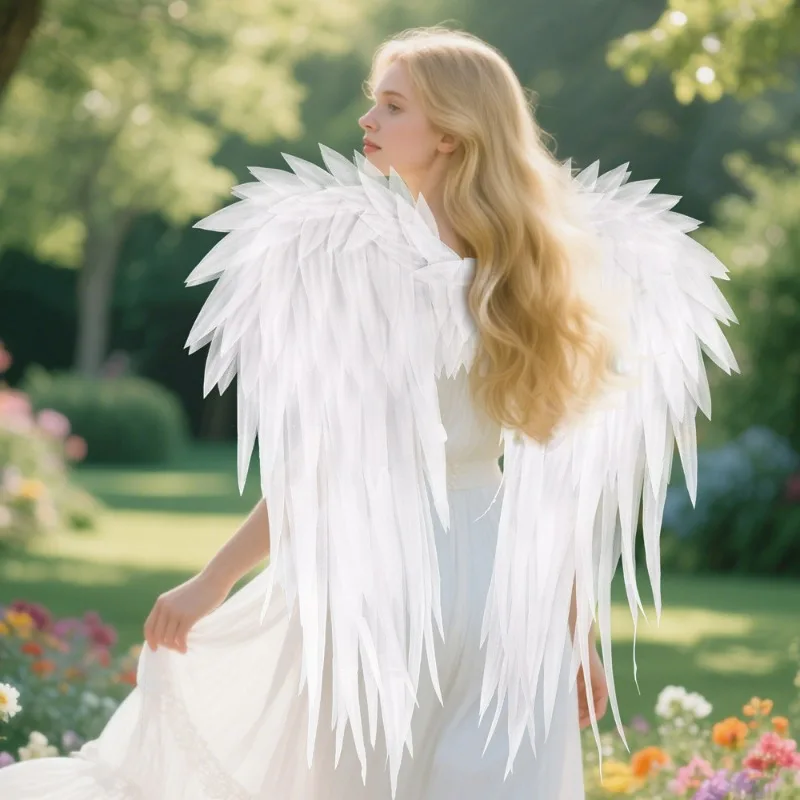Bubble Wings Black and White Angel Devil Wings Adult Children Halloween Cosplay Stage Show Props