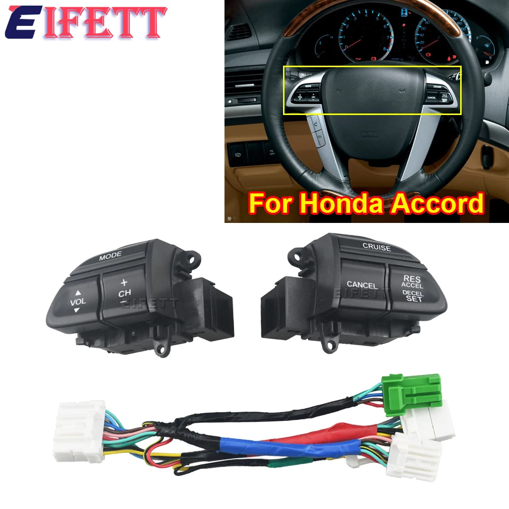 

Prime Quality New Steering Wheel Control Cruise Button Switch For Honda Accord 2008-2013 Odyssey 2009-2013 78515-TA0-A81ZA