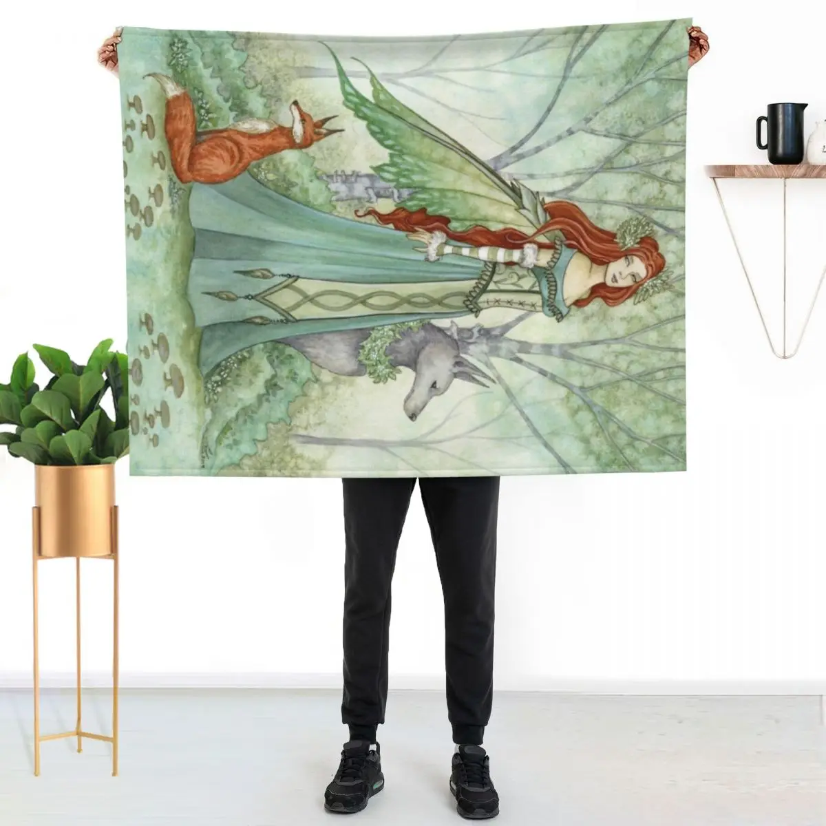 Woodland Guardians Throw Blanket Cute Flannels manga Soft Multi-Purpose Weighted Blankets