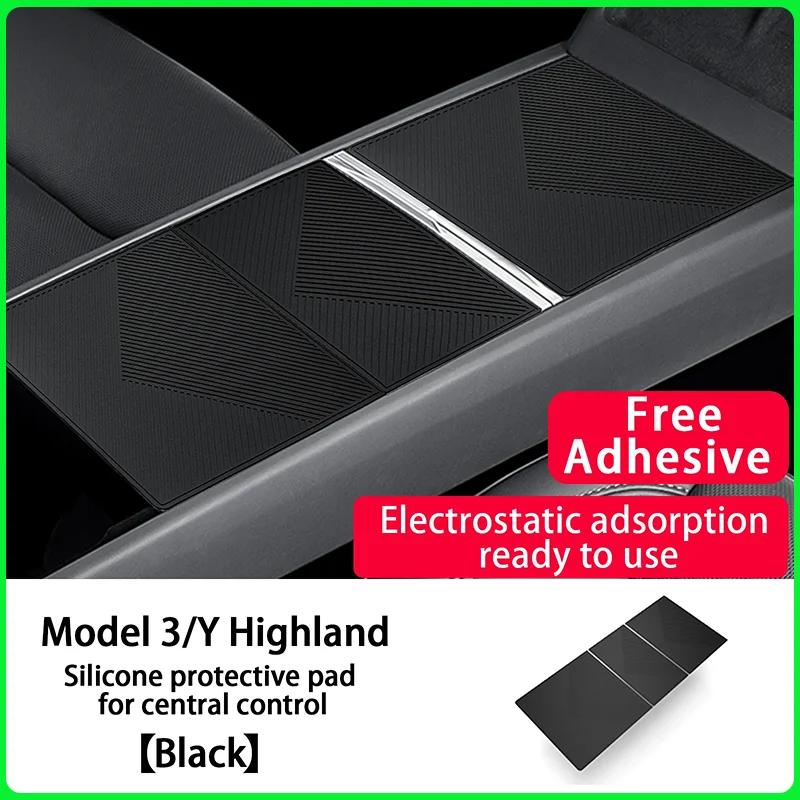 

Central Control Panel Adhesive Free Sticker For Tesla Model 3 Y Highland 2025 Upgrade Electrostatic adsorption Console Protector