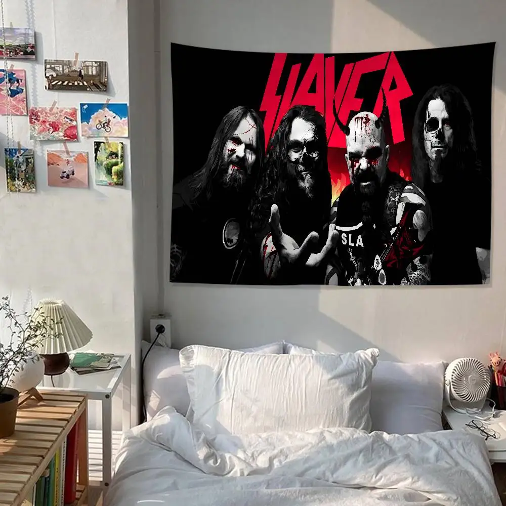 S-Slayer Band Hanging Bohemian Tapestry Cheap Hippie Wall Hanging Bohemian Wall Tapestries Mandala Wall Hanging Home Decor