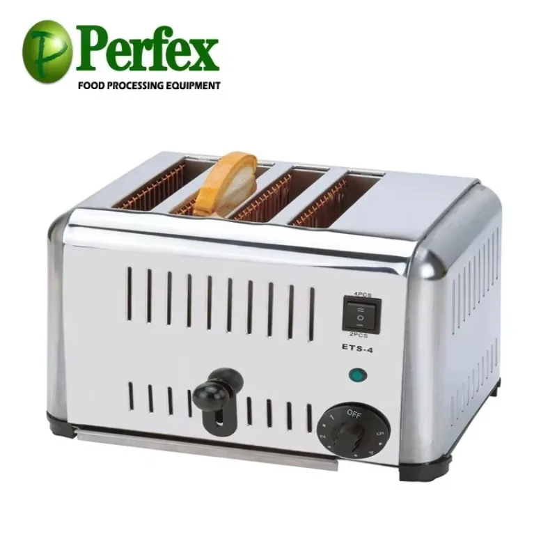 2025Commercial 4 slices slot Electric bread ovens/ toaster/ maker/ toaster with timer control pop-up ET-4