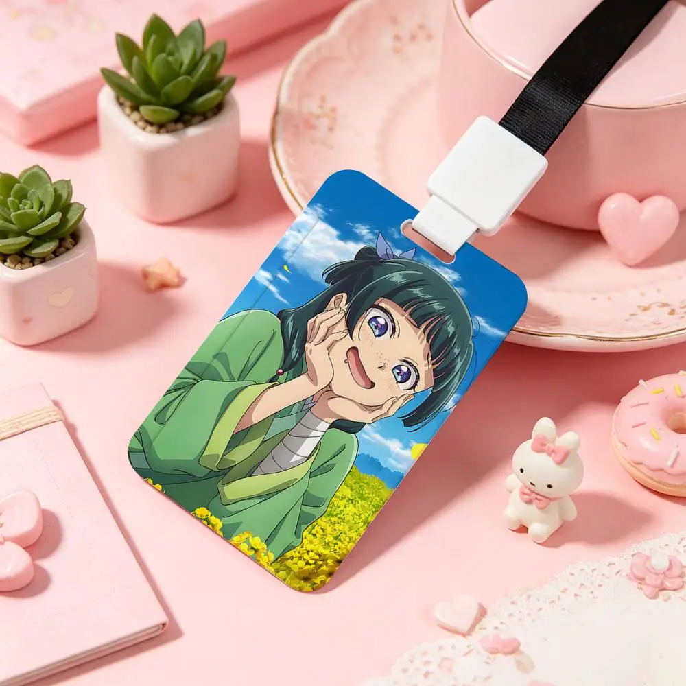 Jinshi And Maomao Apothecary Diaries Employee ID Badge With Name Tag, Lanyard, High-end Work Badge, Card Holder,Student ID Badge