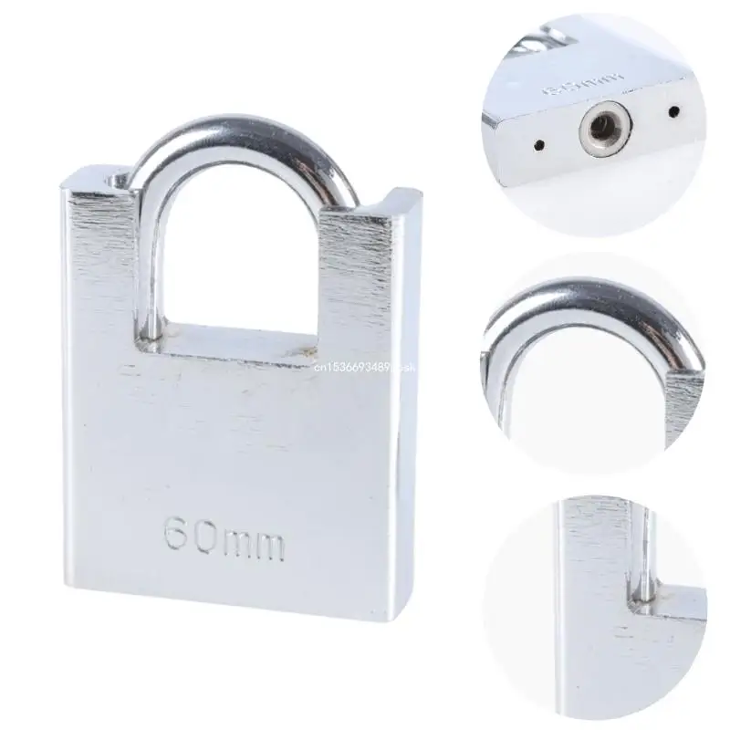 2pcs High Security 60mm Padlocks Hardened Steel Protections with Multiple Key