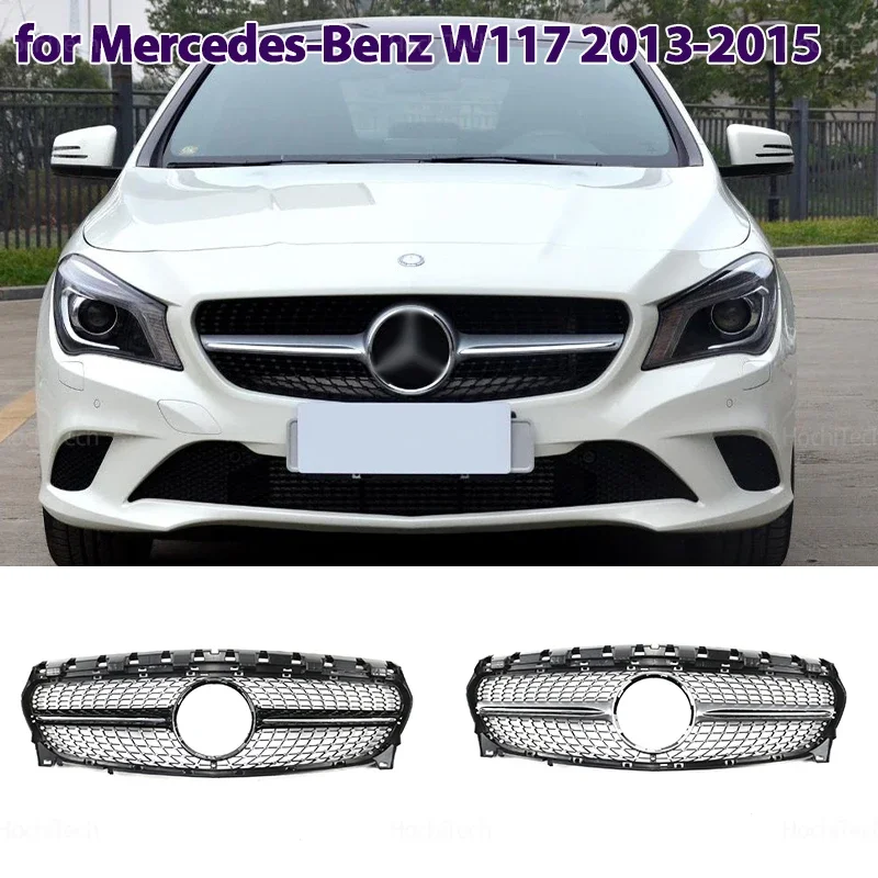 Front Grille Racing Grill Mesh Tuning Accessories for Mercedes Benz CLA-Class W117 C117 X117 CLA180 CLA200 CLA250 2013 2014 2015