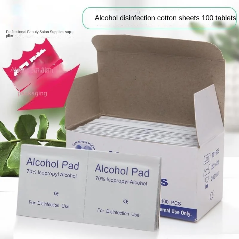 One Box of 100 Alcohol Sterilized Cotton Sheets Can Be Used at a Time. It Is Safe, Sanitary and Convenient to Carry and Buy the