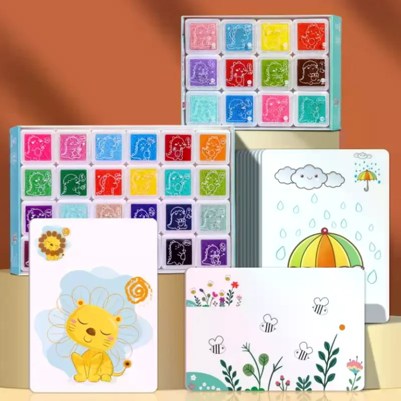 1 Set Creative Coloring Graffiti Doodle Montessori Educational Toy Gifts DIY Finger Painting Drawing Toys For Kids