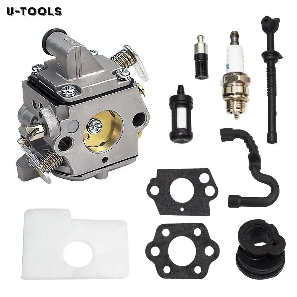 

U-TOOLS Carburetor Set for Stihl MS180 170 017 018 Replacement OEM FOR 1130-120-0603 C1Q-S57 Chainsaw Garden Tools