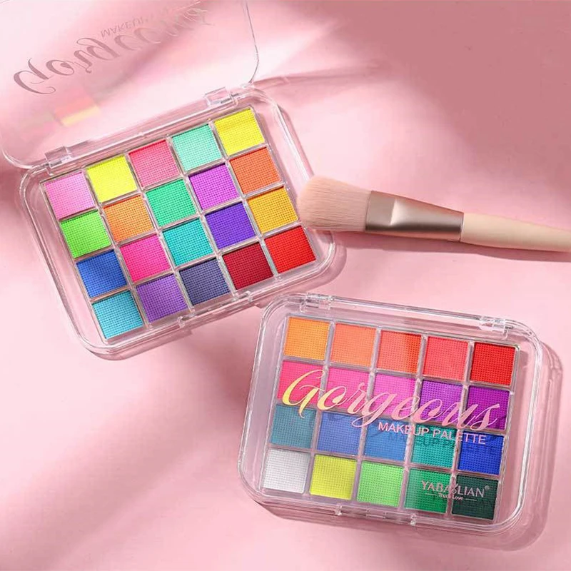 20 Colors Face Body Paint Palette Beauty Body Face Paint Graffiti Face Colour Eyeshadow Easy Clean Face Colour Face Makeup