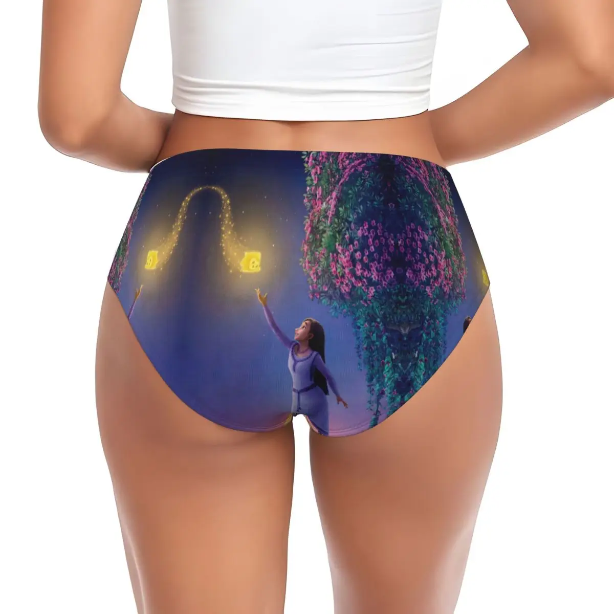 Custom Wish Theme Briefs Underwear Women's Comfortable Stretch Panties