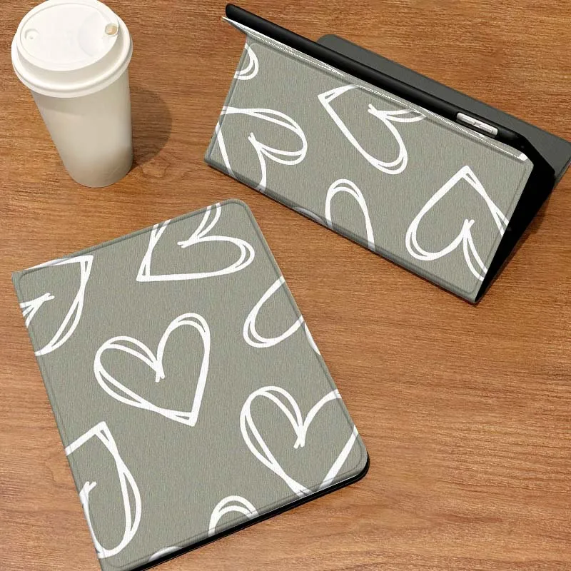 

Love Drawn Simple Line Pattern For Samsung Galaxy Tab A7 A9 A11 S6 A11 A8 S11 Lite Plus 10.4 10.5 10.1 Inch Tablet Case