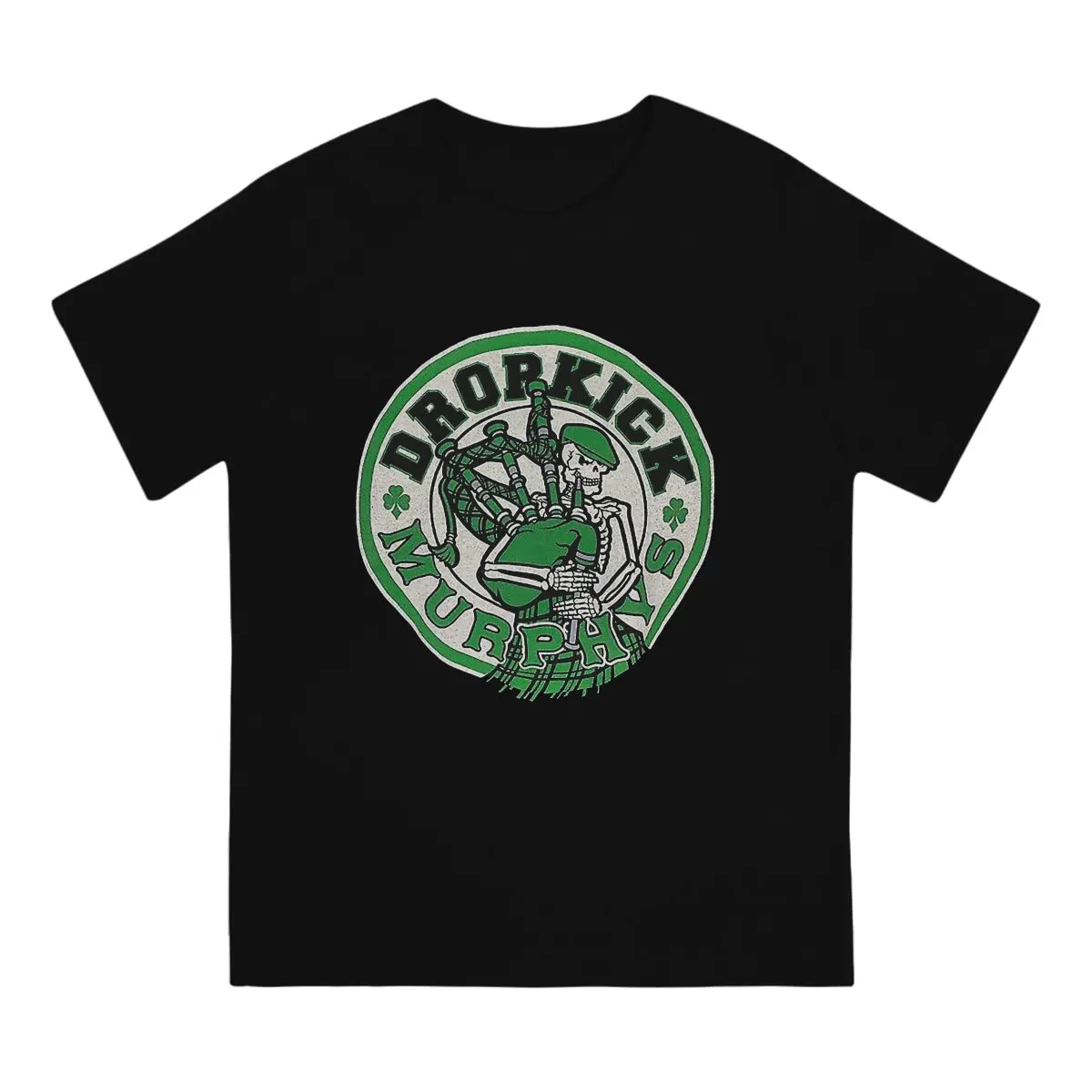 Men's T-Shirts Band Rock Novelty 100% Cotton Tees Short Sleeve Dropkick Murphys T Shirt Round Collar Tops Original