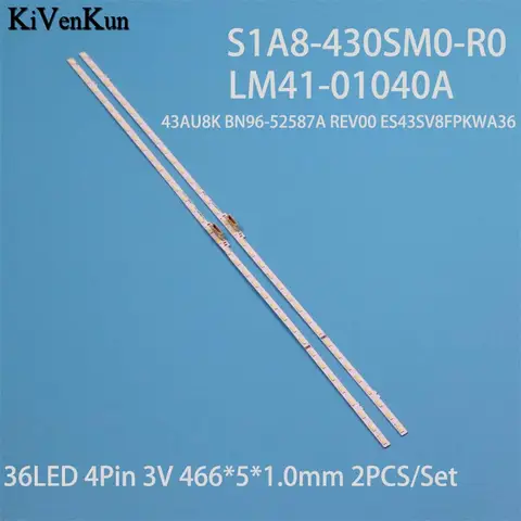 키트 새로운 tv의 LED 램프 바 S1A8-430SM0-R0 36EA 백라이트 스트립 L1_AU8-9K_D3 DFM_S36( 1 )_ R1.2 V1B_100 LM4101040A-C Q492C-15ss-L