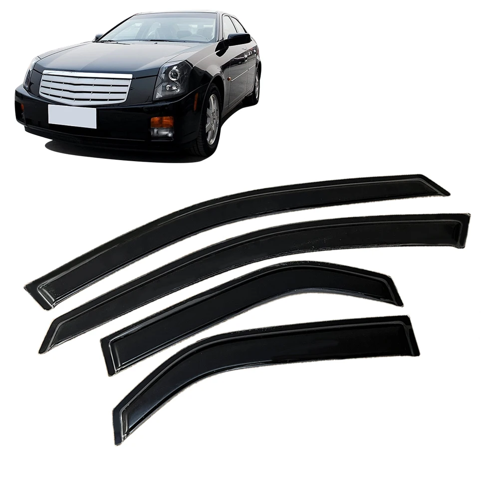 Window Visor for Cadillac CTS 2003 2004 2005 2006 2007 Wind Deflectors Rain Guards Door Visor Vent Shades Ventvisor Sun Rain