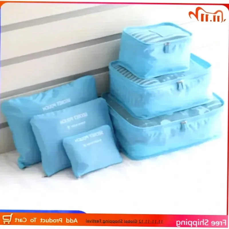 Hot Sell Multifunctional suitcase storage cases, lightweight foldable organizer bags for travel clothing and shoe classification