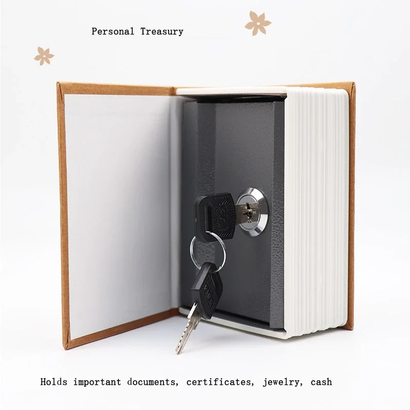 Casillero de seguridad para Mini Libros, caja de seguridad secreta para guardar dinero en efectivo, monedas, cerradura de joyería