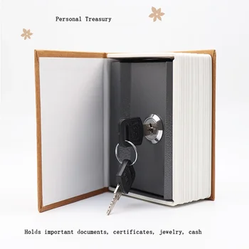 Dictionary Mini book safe key locker money secret hidden safe key safe box cash money coin storage jewelry lock box