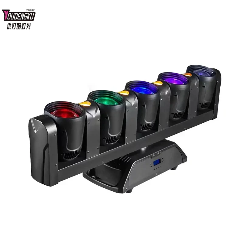 

4 pieces New Disco Stage Super Beam 5 Heads moving head led beam bar atmosphere 5x80w RGBW 4in1 LED Moving Head Beam Light