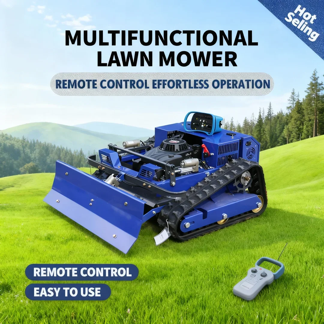 

Индивидуальная промышленная гусеничная газонокосилка 2025 года — четырехтактная модель альпинизма с дистанционным управлением для толкания снега и прополки