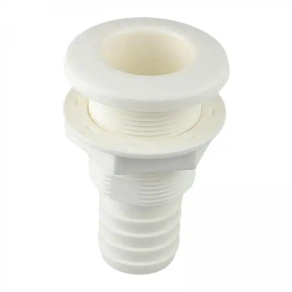 Universal Boat Drainage Outlet ABS Through Hull Fitting Compact Hose Connector for Bilge Pump and Water Lines