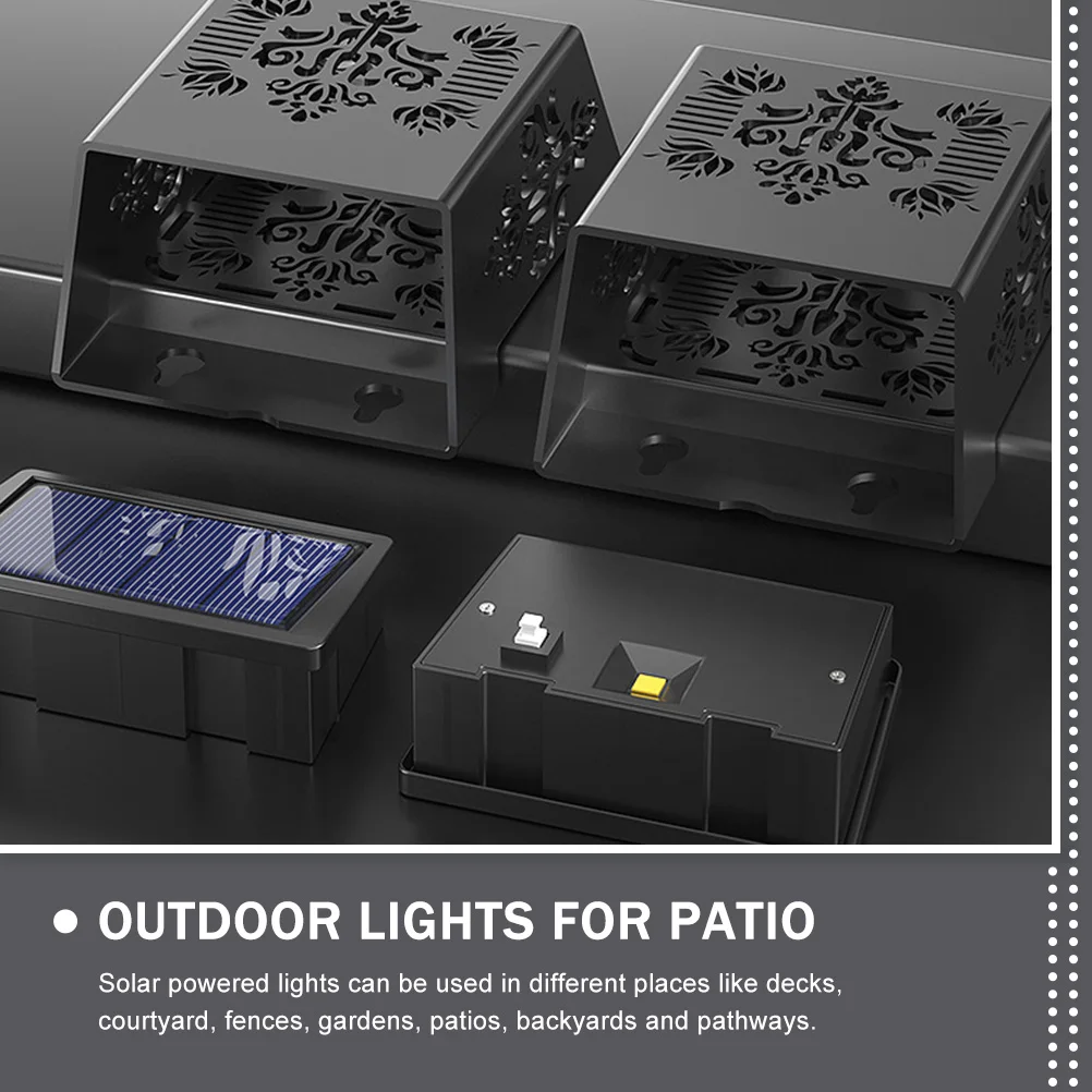 

Solar Powered Wall Light Outdoor Lights for Patio Fence Garden NiMH Batteries ABS Solar Fence Lights Yard Decor LED Light