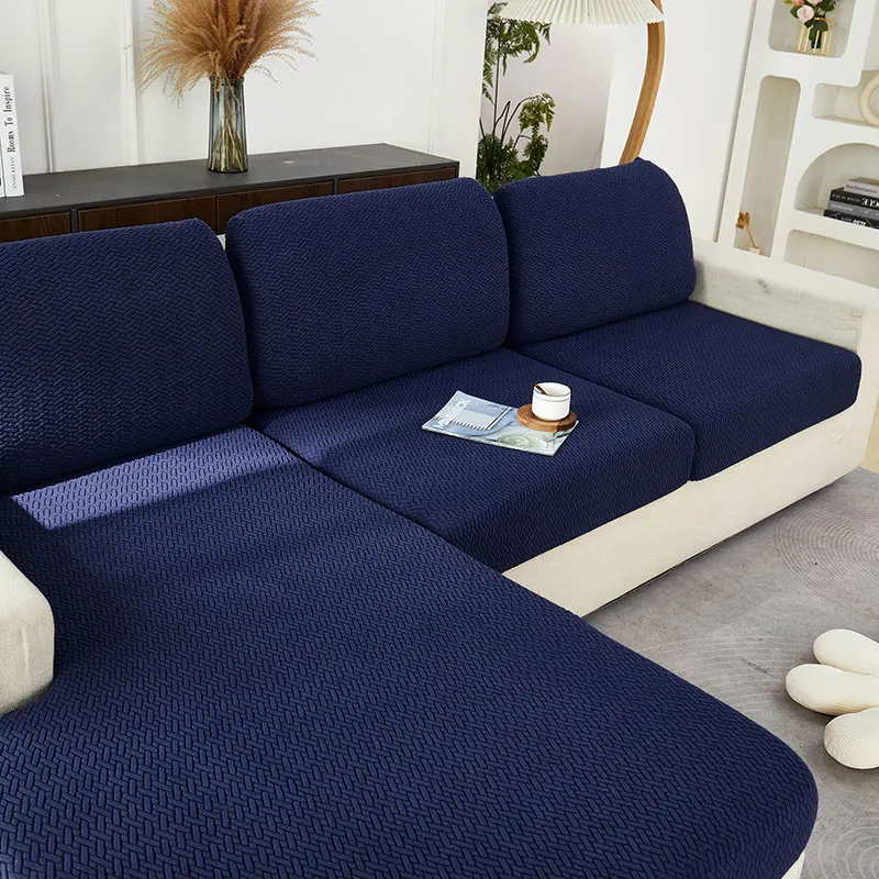 Jacquard Dikke Kussenhoes Ingericht Bankhoezen Wasbaar Stretch Alle seizoenen Meubelbeschermer Sectionele Banken Woonkamer 1PC