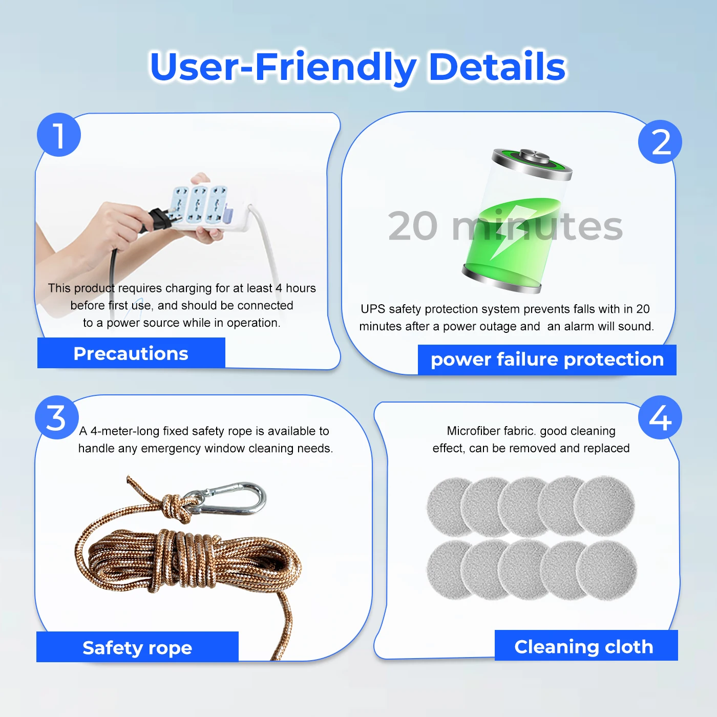 PuRuiKai'sfully automatic home intelligent electric, double-sided glass cleaning with super strong adsorption force, fully autom