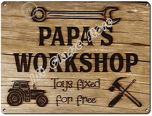 43 металлический знак LenaJon, Винтажная мастерская И Гаражные знаки, Настенный декор, подарки для папы, папы, поп