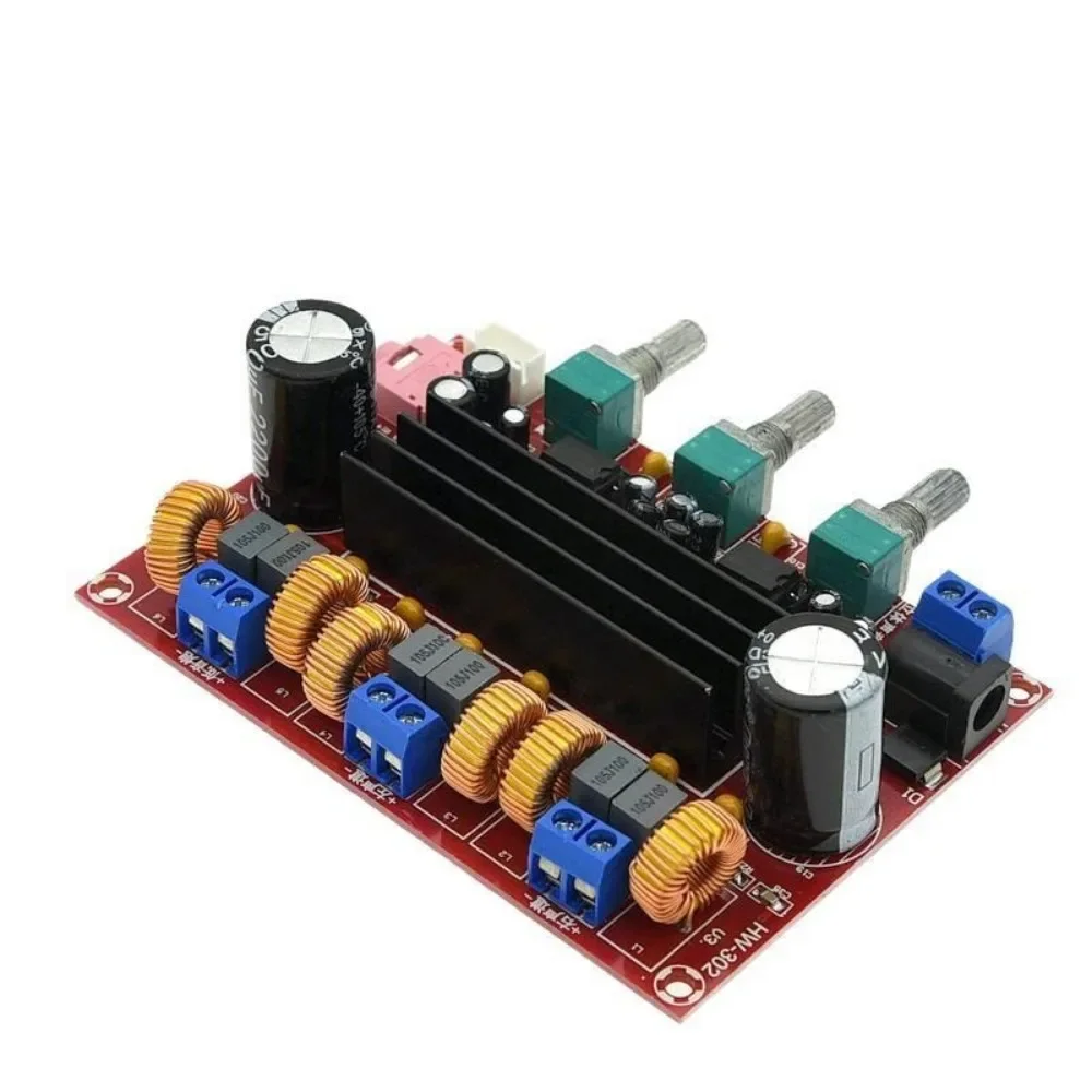 XH-M139 2.1 Channel Digital Power Amplifier Board 12V-24V Wide Voltage TPA3116D2 2*50W+100W