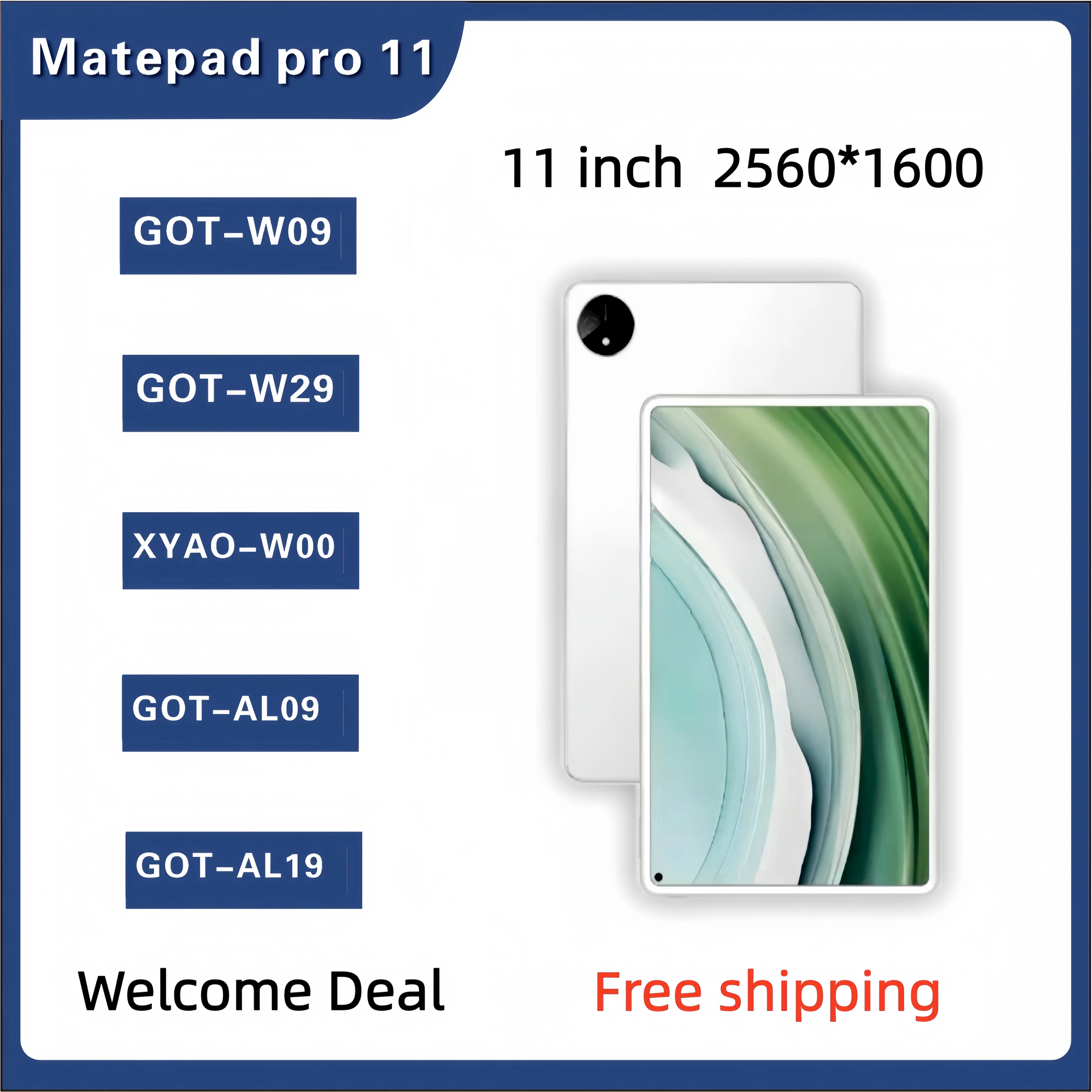 

Display For Huawei MatePad Pro 11 (2022) GOT-W09, GOT-W29, GOT-AL09, GOT-AL19 11 inch 2560*1600 LCD With Touch panel Digitizer
