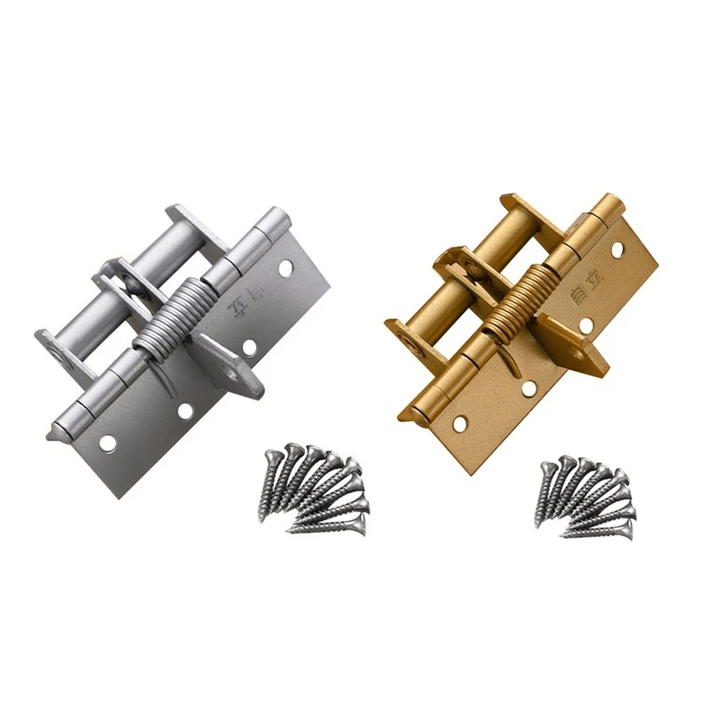 Self Closing Door Hinges Invisible Door Closer Iron Automatic Rebound Hinge Dropshipping