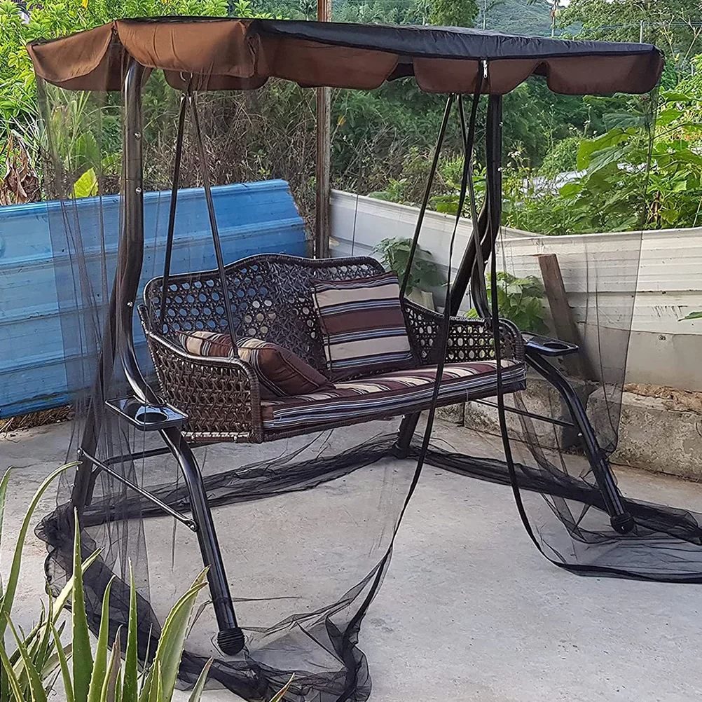 

Swing Hammock Mosquito Net Ultra Large Zipper Closure Durable Portable Outdoor Patio Camping Hiking Picnic Mesh Canopy Cover