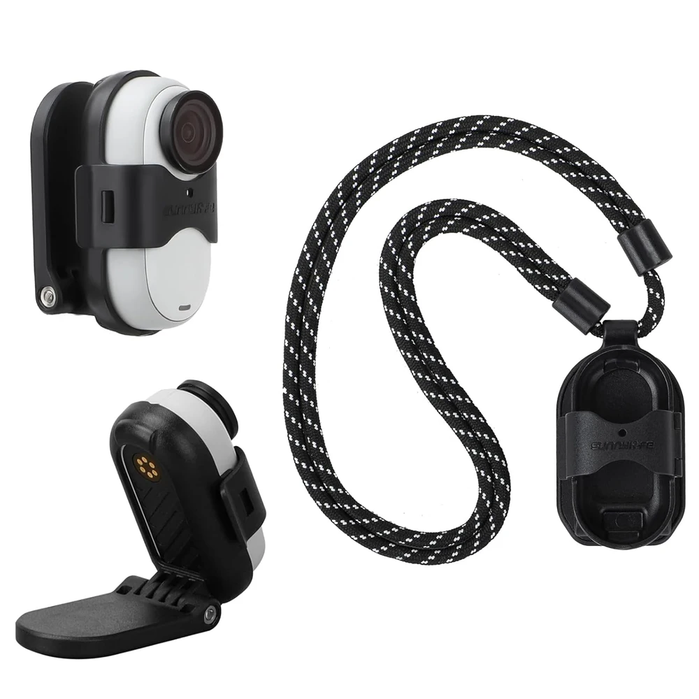 Magnetic Quick Release Mount Bracket For Insta360 GO 3S/GO 3, Neck Holder Mount Angle Adjustable Multifunctional Desktop Base
