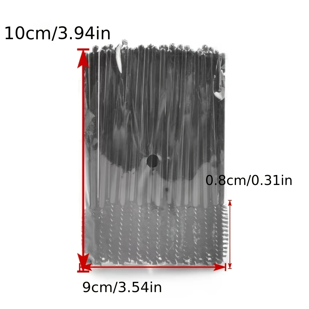 25 قطعة من فرش الرموش والحواجب النباتية - عصا سبولي خالية من اللاتكس لوصلات الماسكارا والصالون ومجموعة السفر #6