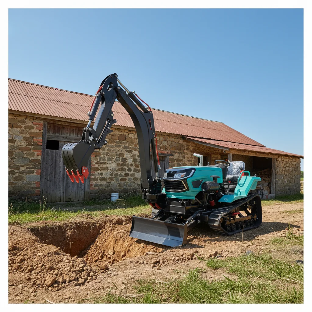 35HP Farm Crawler Tractor Front Loader Waterproof Design Multi Attachment EPA Certified Fast Delivery