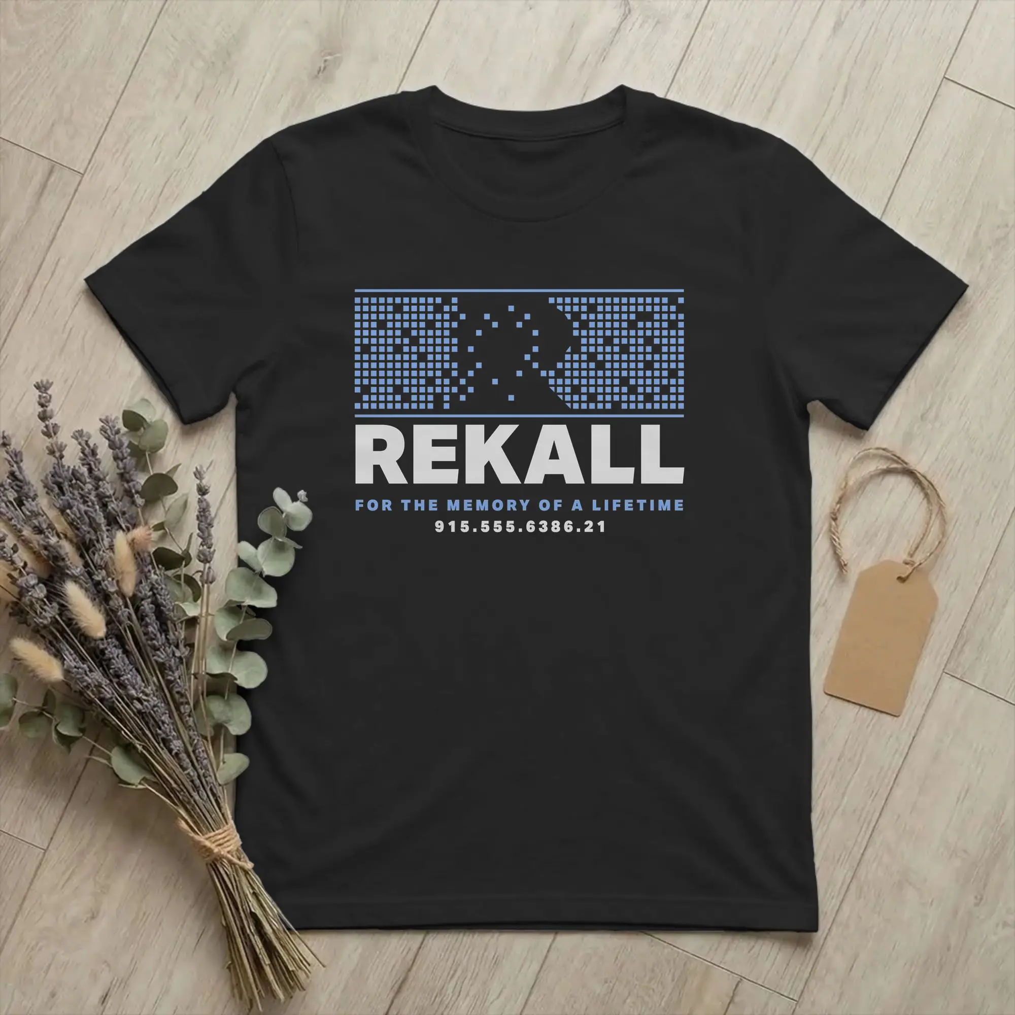 Total Recalling Rekall Classic Men's T Shirts Mars Movie Hipster Tees Short Sleeve Crew Neck T-Shirt Cotton Plus Size merch