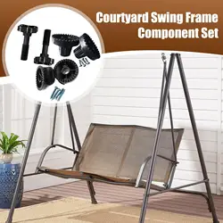 Garden Swing Fittings Swing Chair Canopy Bracket Replacement Outdoor Rustproof Repair Tool Courtyard Swing Frame Component Set