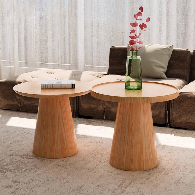 Round Corner Designer Coffee Table Fluted Diner Living Room Minimalist Luxury Table Chair Restaurant Muebles Garden Furniture