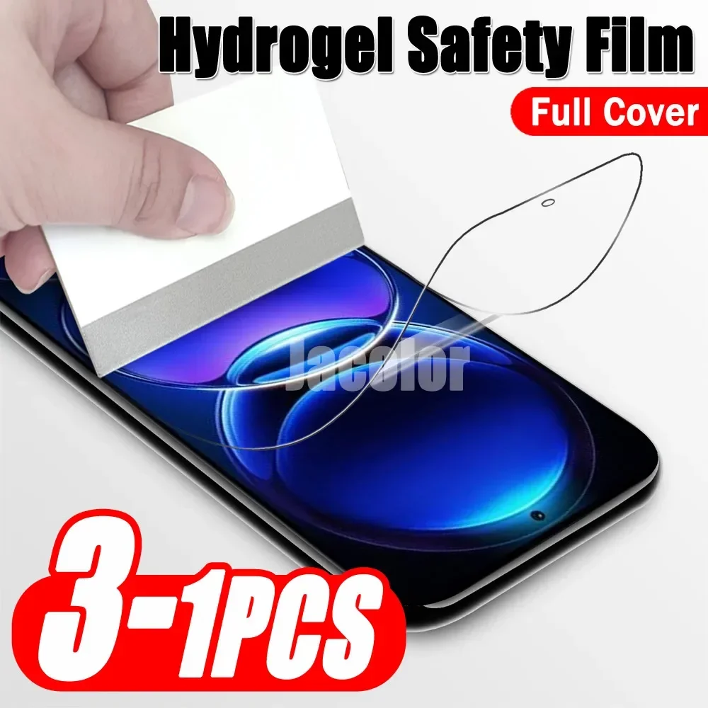 

1-3PCS Full Cover Hydrogel Film For Xiaomi Redmi Note 12S 12 4G Pro 5G Speed Plus Turbo 12Pro 4 5 G Protection Screen Protectors