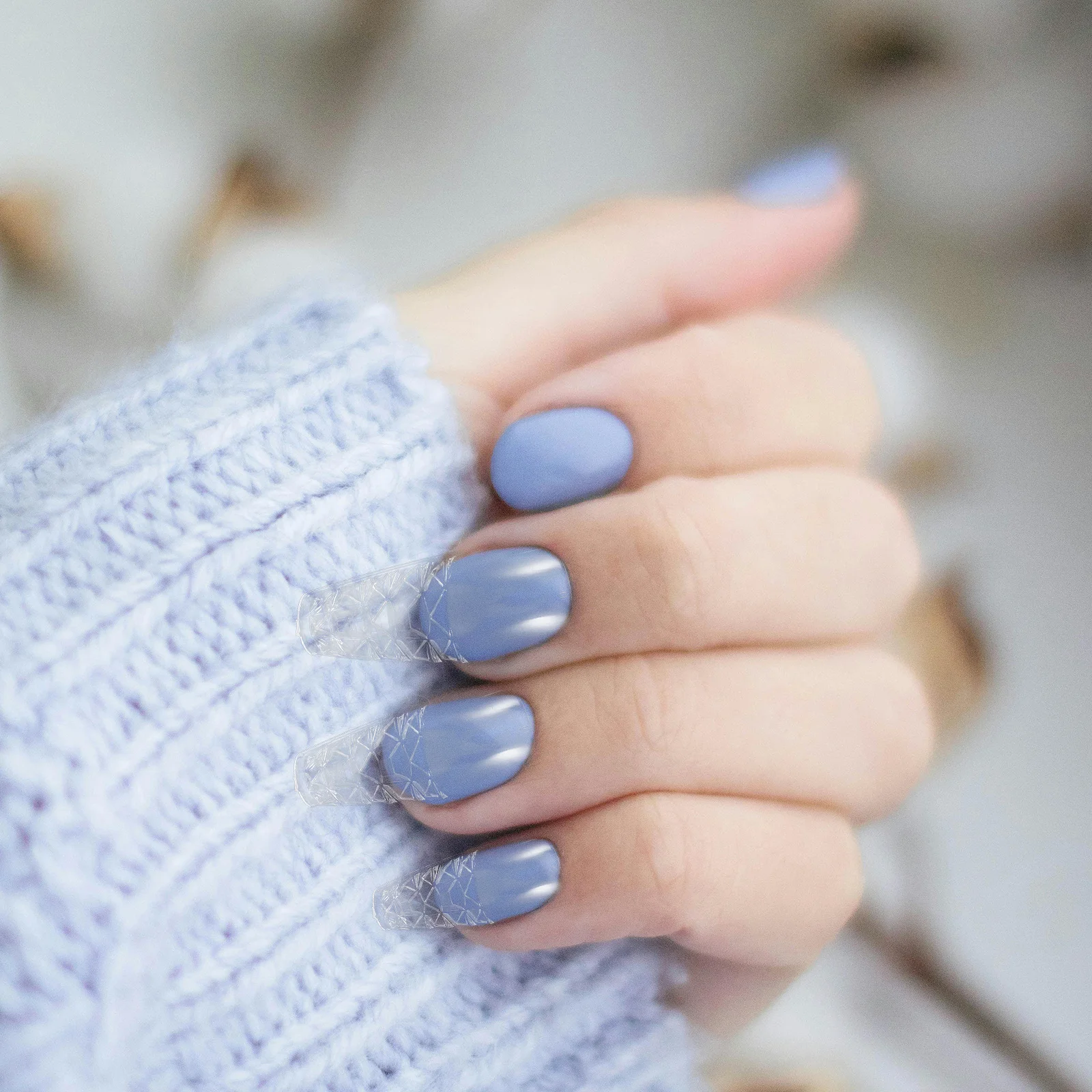 

120pcs Fake Tips Clear Press On Fake Nails For Women Full Cover For Women Manicure Diy Use Salon Home Nail Art Decorations