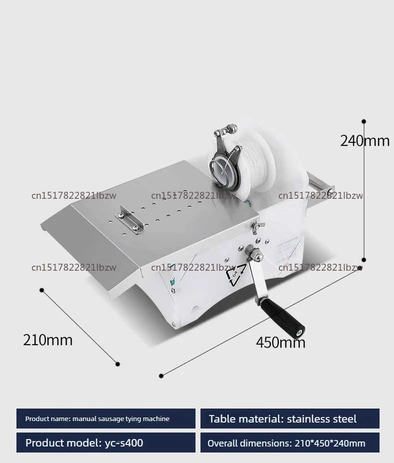 Automatic Electric Sausage Twisting Knotter Tying Machine Sausage Binding Machine Sausages Linker Equipment