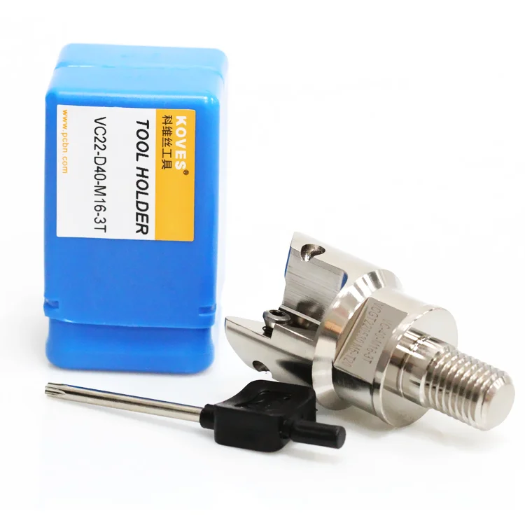 For Aluminum & Mold Processing VC22-D40-M16-3T Modular Milling Head with 3 220530 Inserts to Achieve Superior Surface Finish